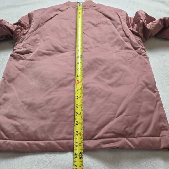 New XXS J.Crew bomber jacket with side zips & quilted lining in Pale Redwood - Picture 7 of 7